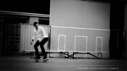 滑板 skateboarding 酷炫 会玩 高手 黑白