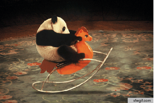 熊猫 萌化了 木马 天然呆 动物 panda