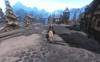 巫师3：狂猎 利维亚的杰洛特 游戏画面 单机游戏 奔跑