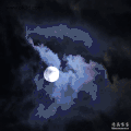 月亮 变化 移动 夜晚