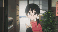 动漫 女孩 戴眼镜 惊讶