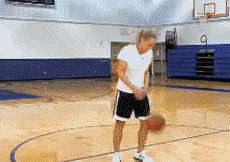 运动 健身 篮球 胯下双球