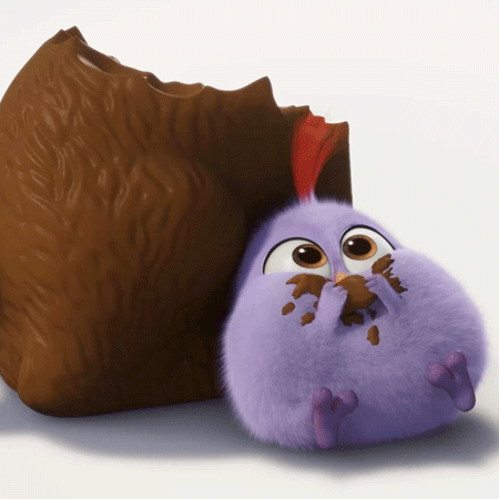 愤怒的小鸟 Angry Birds movie 巧克力 幼崽 偷吃 饱 悠闲 大眼
