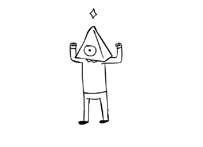 人物 三角形 跳舞 趣味图