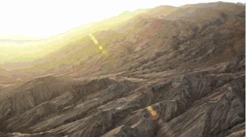 吐鲁番市 夕阳 戈壁 新疆 火焰山 纪录片 航拍中国