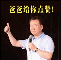点赞 王健林 竖大拇指 万达集团