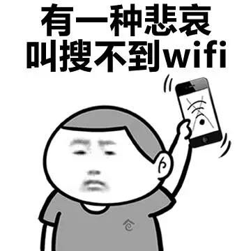 有一種悲哀 搜不到WiFi 手機 斗圖 搞笑