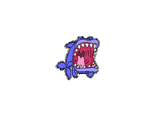 卡通 鲨鱼 紫色