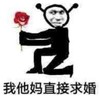 暴漫 文字表情包 我他们直接求婚 搞怪 逗趣 沙雕