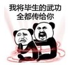 暴漫 文字表情包 我将毕生的武功全部都传给你 搞笑 逗 沙雕