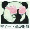 斗图 熊猫人 推了一下暴龙眼镜