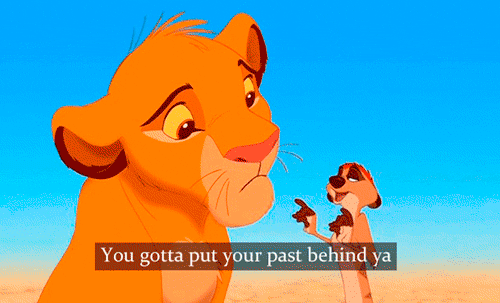 迪士尼 狮子王 引用 过去的 人生格言 励志名言 丁满和彭彭 你必须把你的过去的背后