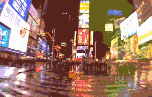 时代广场 环球延时摄影 美国 风景