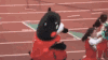 搞笑 熊本熊 跑道 啦啦队 摔倒