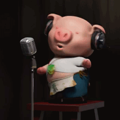 小猪 跳舞 唱歌 扭屁股