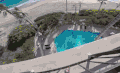 酒店 泳池 天台 跳水 作