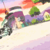 动漫 车 出发 浓烟滚滚