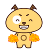 狗狗 撒花 开心 笑眯眯