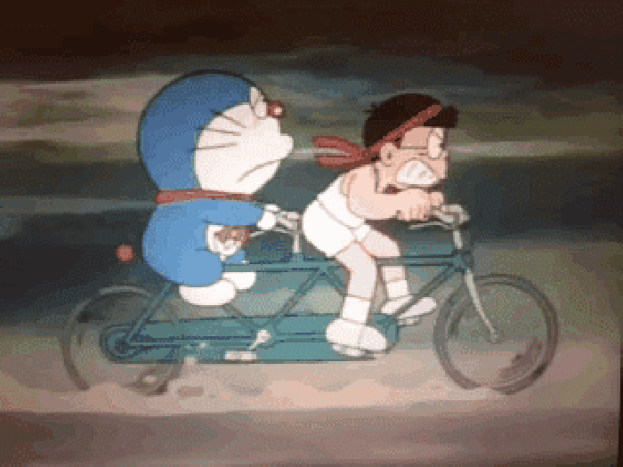 哆啦A梦 二次元 动漫 骑单车