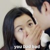 手指 美女 瞪眼睛 youbadbad