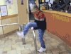 老人 运动 健身 旋转 段子