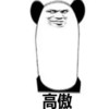暴漫 熊猫头 高傲 自豪 搞怪 逗