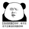 暴漫 熊猫头 你好正在干正事 自动回复 搞怪 沙雕