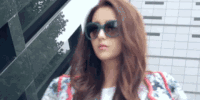 美女 伸舌头 墨镜 佟丽娅