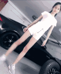 大长腿 一字马 性感诱人 年轻女子