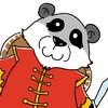 熊猫 歪头 可爱 胖乎乎