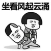 暴漫 文字表情包 坐看风起云涌 搞笑 逗 沙雕