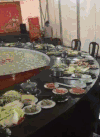美食 盘子 凳子 火锅