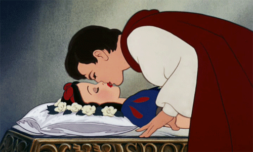 迪斯尼 卡通  王子 亲吻