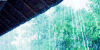 下雨 如线 屋檐 清爽