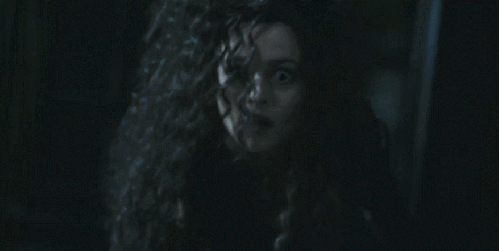 冷艳 吃惊 吹头发 哈利波特7 死亡圣器 电影 瞪眼 美女 表情包 Bellatrix&Lestrange 海伦娜