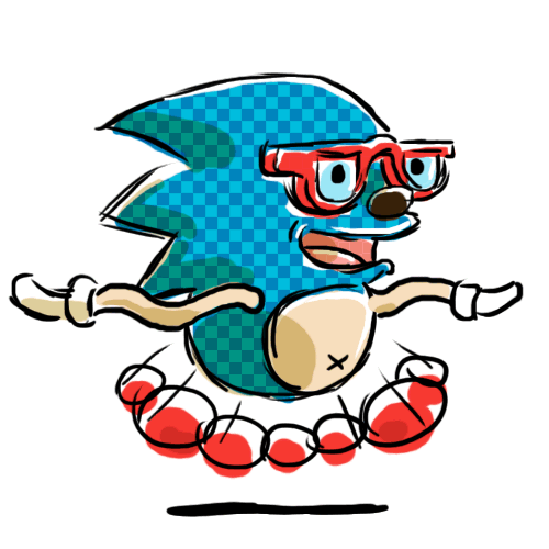 奔跑 开心 眼镜 动漫