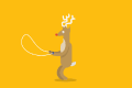 跳绳 跳跃 圣诞鹿 跳绳鹿