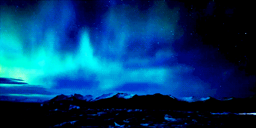 北极光 northern lights nature 自然 美景 变幻 奇观