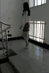 美女 台阶 性感 长腿