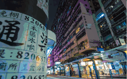 HONG&KONG&Time&Lapse 住宅 双层巴士 城市 延时摄影
