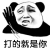 斗图 熊猫头 打的就是你 搞怪 逗