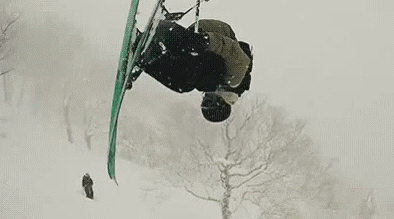 男人 滑雪 技巧 搞笑