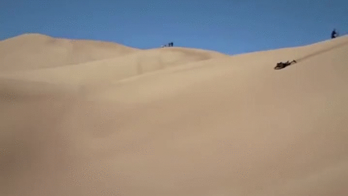 沙子 sand 装逼失败 坠毁 滑沙 发射 人体炮弹