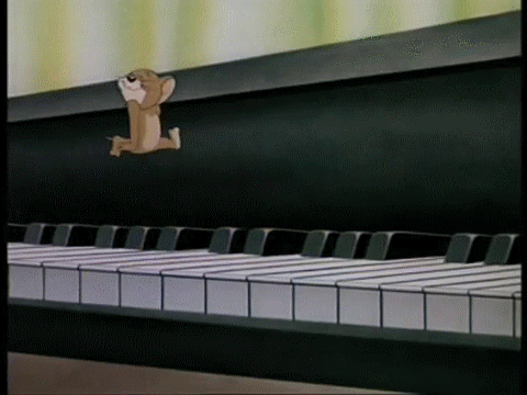 猫和老鼠 弹钢琴 跳舞 得意 tom and jerry