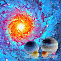 行星 planets 星系 彩色