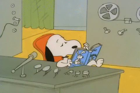史努比 Snoopy 看书 玩耍