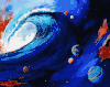 海浪 星球 银河系 画面 震撼 浪花