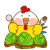 小鸡 吃粽子 开心 刀叉