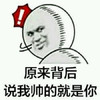 金馆长 回头 笑容 原来背后说我帅的就是你