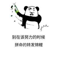 熊猫头 别在该努力的时候拼命的转发锦鲤 鸡汤 斗图 搞笑 白色背景